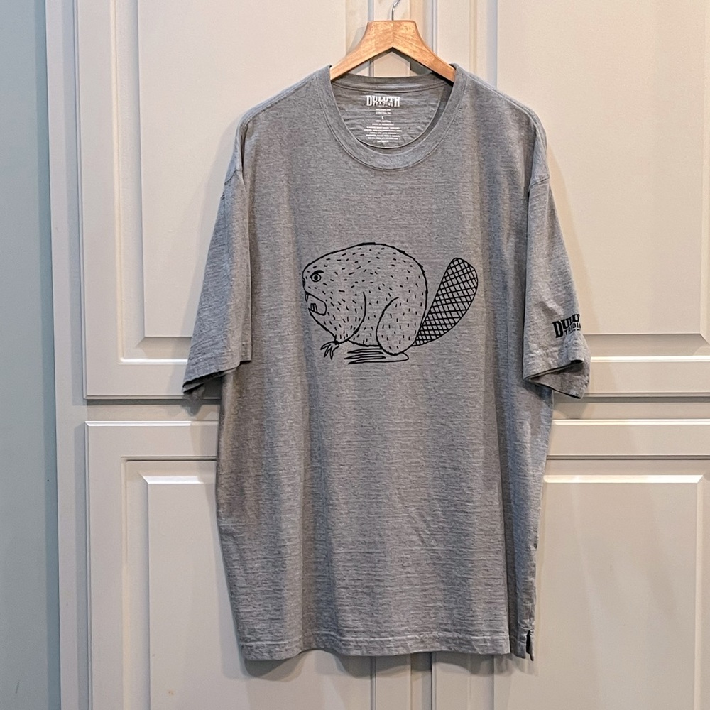Men’s Gray Duluth Trading Beaver T-Shirt - L